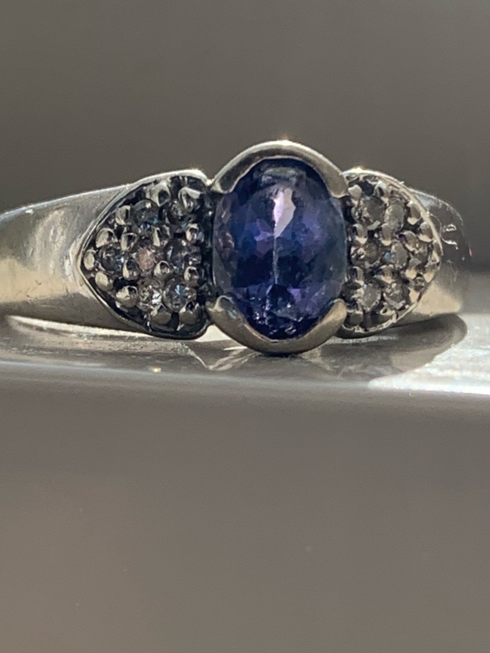 Levian Purple Sapphire and Diamond Accent Ring